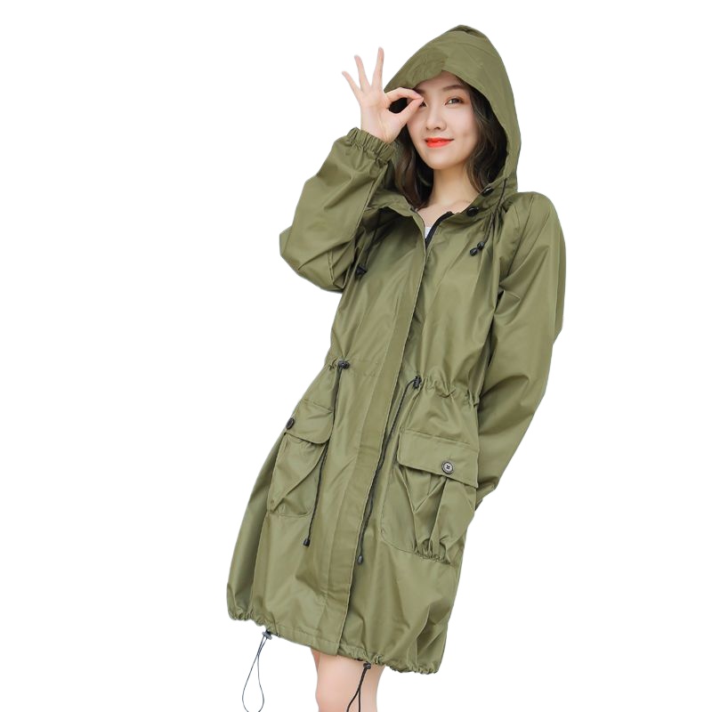 Women'S Fashion Rain Jacket - معطف واقٍ من المطر خفيف الوزن