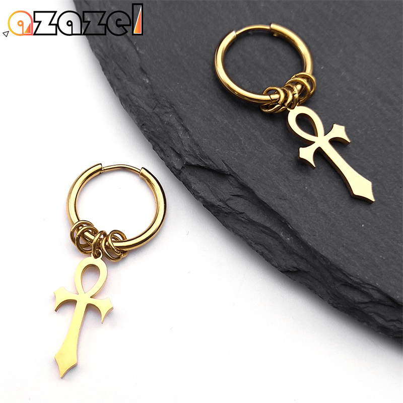 Women Fashion Egypt - أقراط تميمة مصرية للنساء ، E1714S08