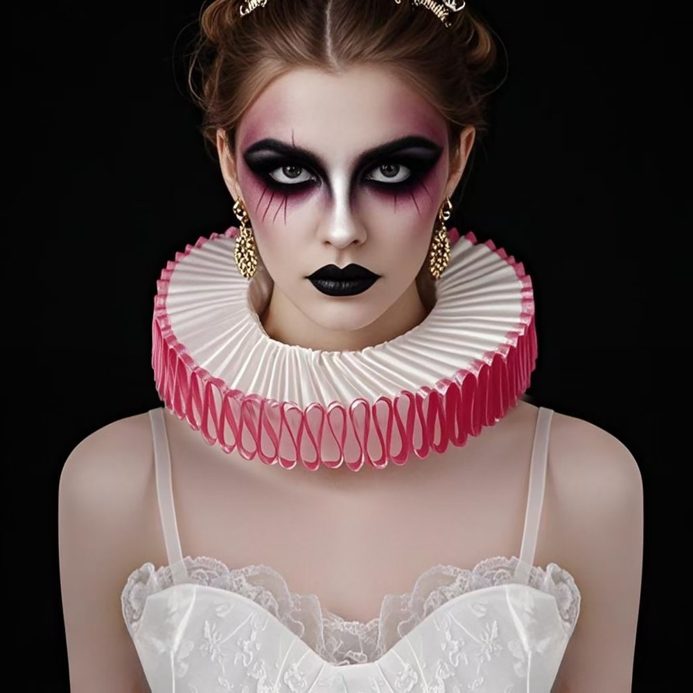 Women'S Fashion Victorian - انفصال هالوين الرقبة تكدرت طوق خمر