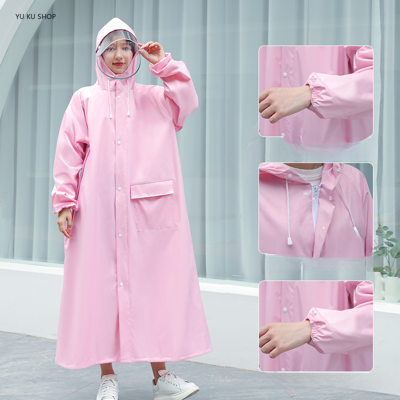 موضة تنفس معطف المطر الطويل ال - مراجعة Women'S Fashion Rain Jacket وسعره