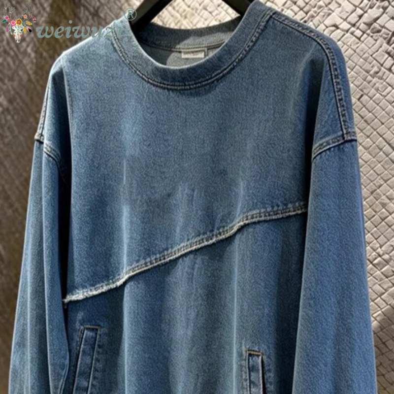جاكيت جينز نسائي بقصة غير منتظ - مراجعة Women'S Fashion Long Coat وسعره
