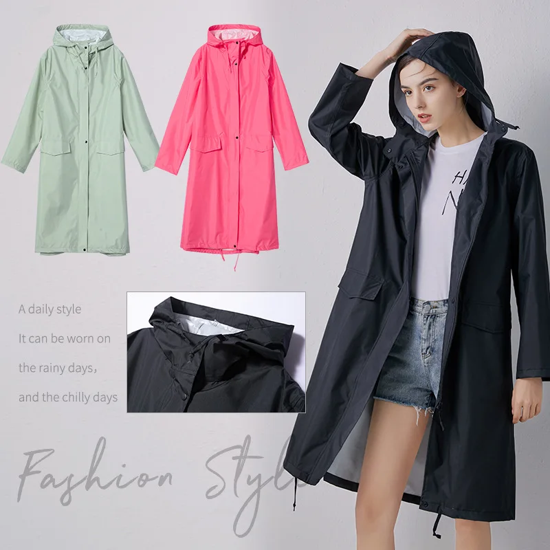 معطف مطر أنيق للنساء، خفيف الو - مراجعة Women'S Fashion Rain Jacket وسعره