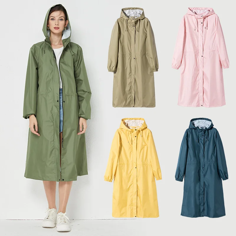 معطف مطر أنيق للنساء، خفيف الو - مراجعة Women'S Fashion Rain Jacket وسعره