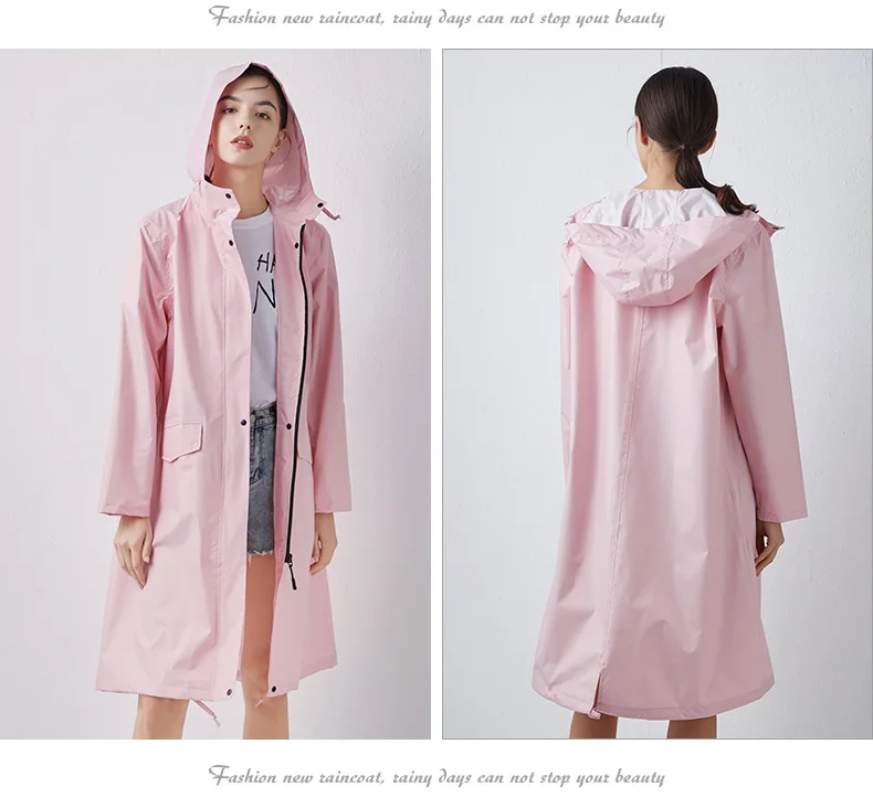 معطف مطر أنيق للنساء، خفيف الو - مراجعة Women'S Fashion Rain Jacket وسعره