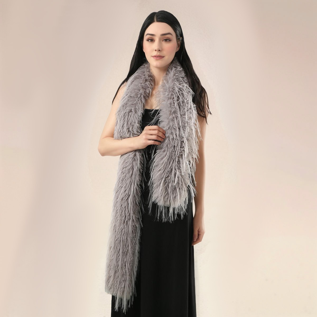النساء فو الأرنب الفراء وشاح ط - مراجعة Women'S Fashion Long Coat وسعره